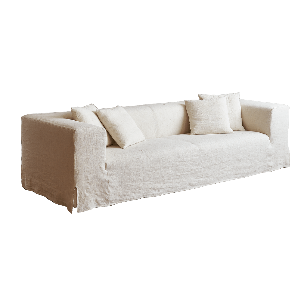 Butter Sofa Slipcovered