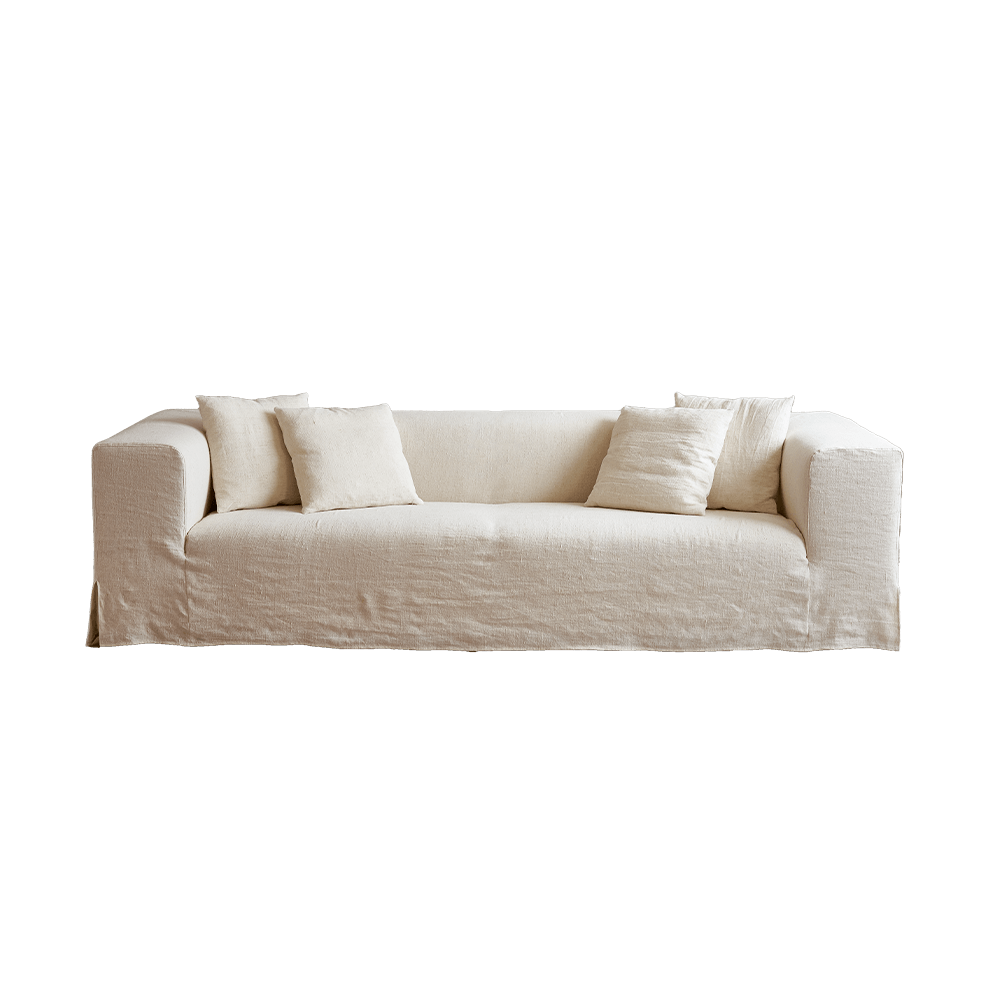 Butter Sofa Slipcovered