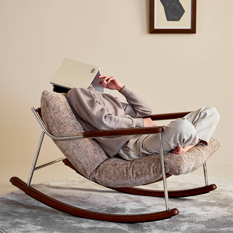 Fika White Rocking Chair Recliner