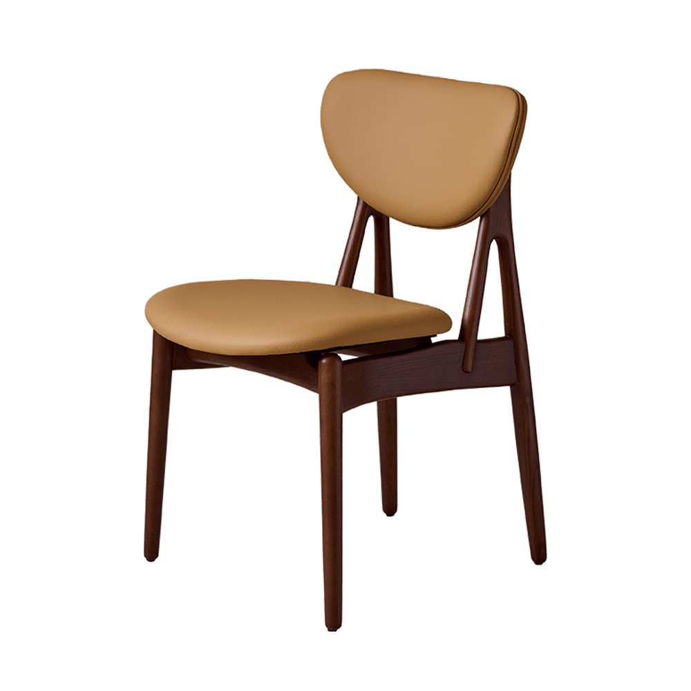 Layla Camel Leather Dining Chair