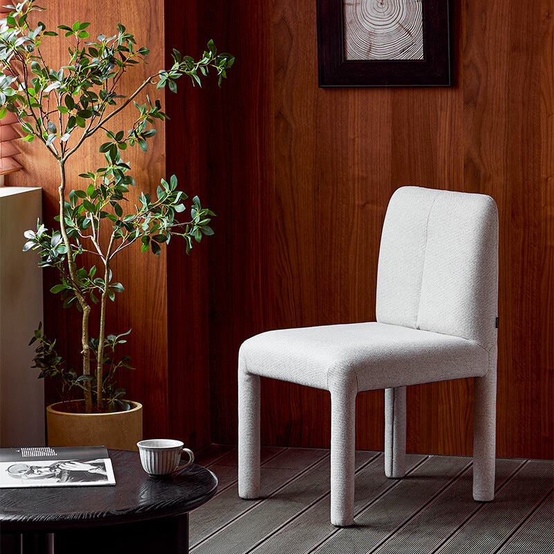 Plum White modern dining chair