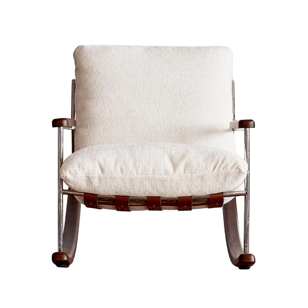 Fika White Rocking Chair Recliner