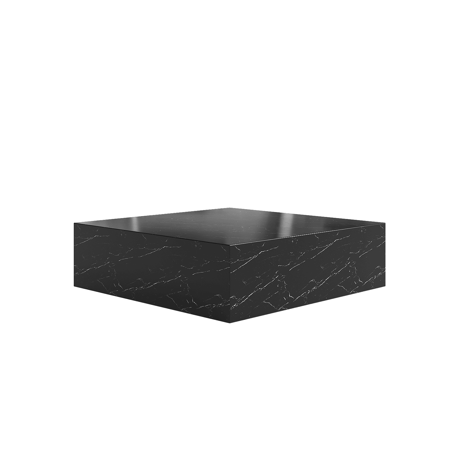 Sugar Cubes Coffee Table / Square - Black-And-White Marble - 900*900mm - grado